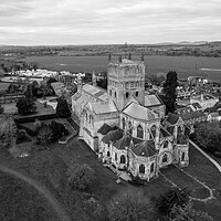Buy canvas prints of Tewkesbury Abbey by Apollo Aerial Photography