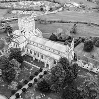 Buy canvas prints of Tewkesbury Abbey by Apollo Aerial Photography