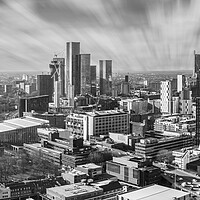 Buy canvas prints of City of Manchester Skyline by Apollo Aerial Photography