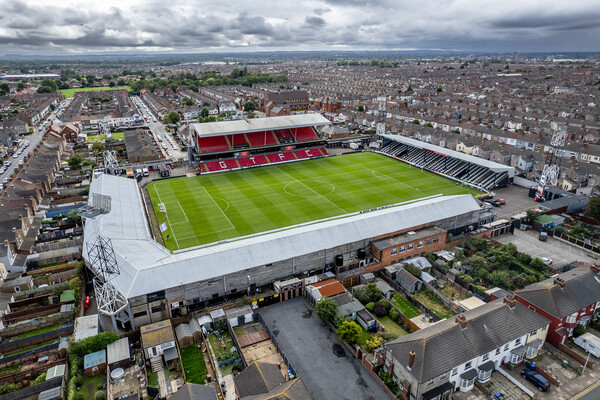 Blundell Park Picture Board by Apollo Aerial Photography