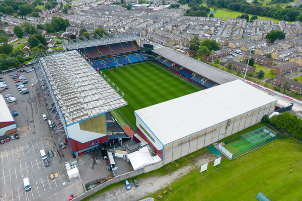 Turf Moor Burnley FC Picture Board by Apollo Aerial Photography