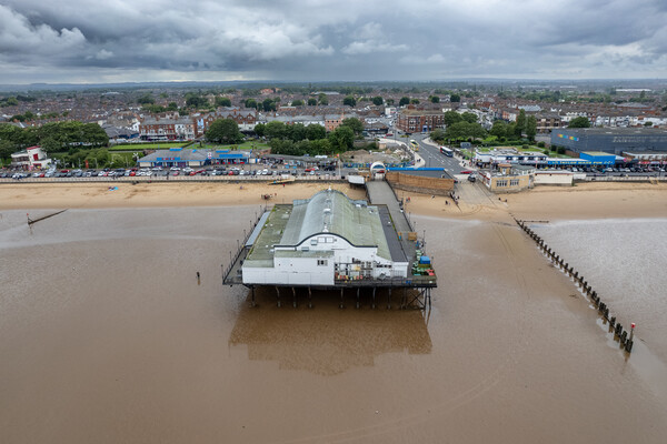 Cleethorpes Storm At The Pier Picture Board by Apollo Aerial Photography