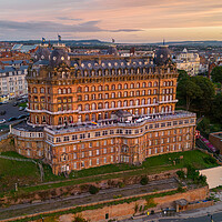 Buy canvas prints of Grand Hotel Sunrise by Apollo Aerial Photography