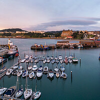 Buy canvas prints of Scarborough Harbour by Apollo Aerial Photography