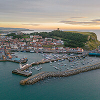 Buy canvas prints of Scarborough Harbour by Apollo Aerial Photography