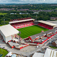Buy canvas prints of Oakwell Stadium Barnsley by Apollo Aerial Photography