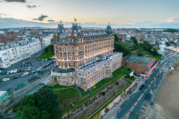 Scarboroughs Grand Hotel Picture Board by Apollo Aerial Photography
