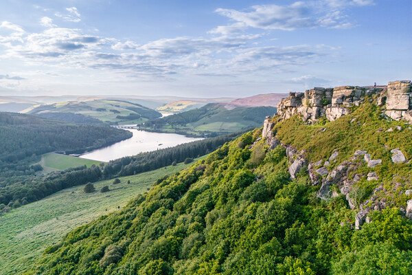 Bamford Edge View Picture Board by Apollo Aerial Photography