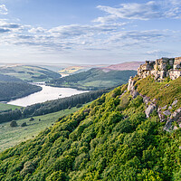 Buy canvas prints of Bamford Edge View by Apollo Aerial Photography