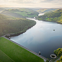 Buy canvas prints of Ladybower Dam and Reservoir by Apollo Aerial Photography