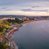 Buy canvas prints of Scarborough South Bay Sunrise by Apollo Aerial Photography