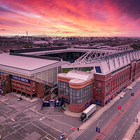 Buy canvas prints of Ibrox Rangers FC by Apollo Aerial Photography