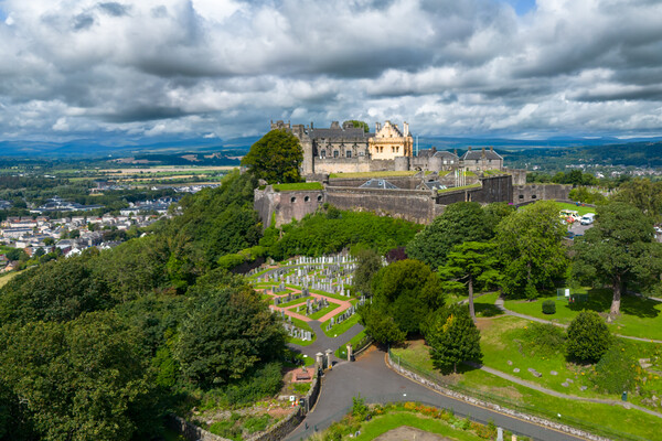 Stirling Castle Picture Board by Apollo Aerial Photography