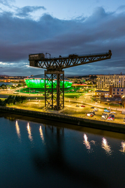 The Finnieston Crane Glasgow Picture Board by Apollo Aerial Photography