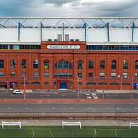 Buy canvas prints of Rangers FC Ibrox Stadium by Apollo Aerial Photography