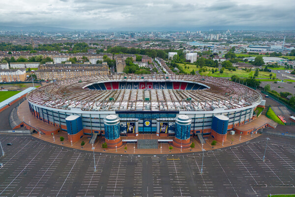 Hampden Park Aerial View Picture Board by Apollo Aerial Photography