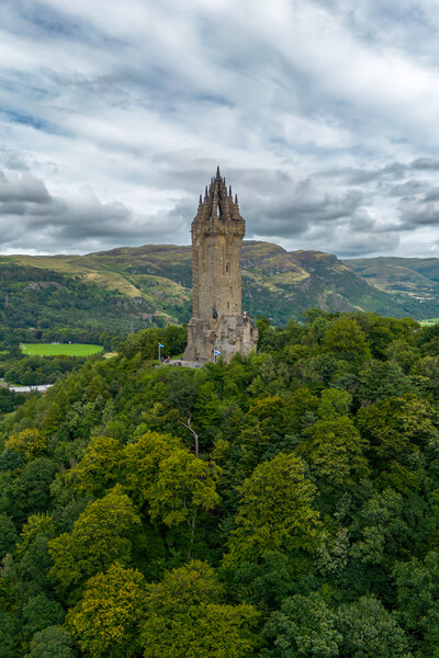 The Wallace Monument Picture Board by Apollo Aerial Photography