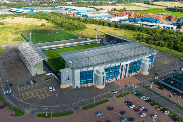 Falkirk Football Club Picture Board by Apollo Aerial Photography