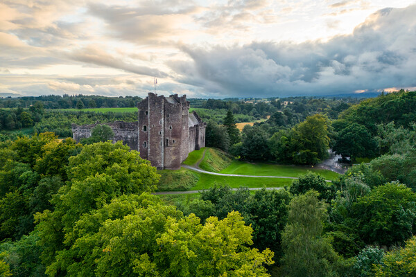 Doune Castle Picture Board by Apollo Aerial Photography