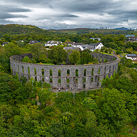 Buy canvas prints of McCaigs Tower Oban by Apollo Aerial Photography