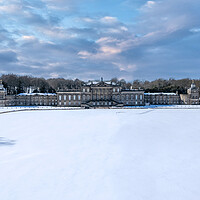 Buy canvas prints of Wentworth Woodhouse Winter Majesty by Apollo Aerial Photography