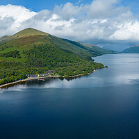 Buy canvas prints of Luss on Loch Lomond by Apollo Aerial Photography