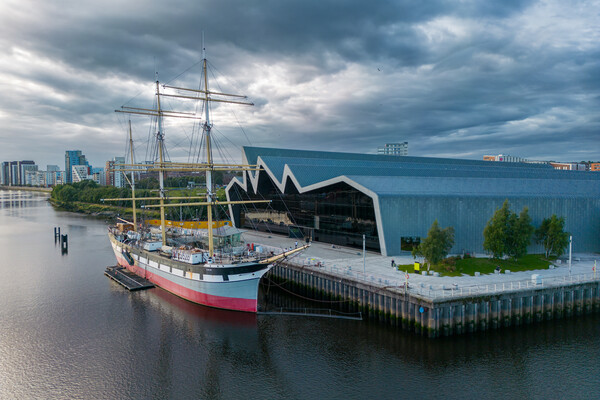 The Tall Ship Glenlee Picture Board by Apollo Aerial Photography