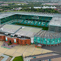 Buy canvas prints of Celtic Park Glasgow by Apollo Aerial Photography