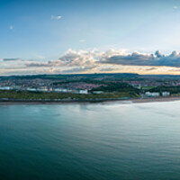 Buy canvas prints of Scarborough North Bay Panorama by Apollo Aerial Photography