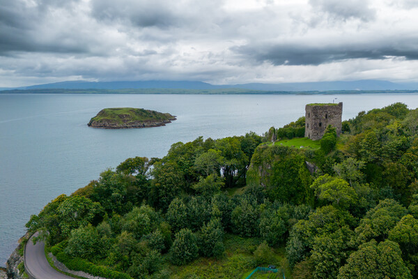 Dunollie Castle Picture Board by Apollo Aerial Photography