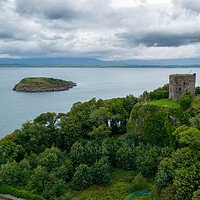 Buy canvas prints of Dunollie Castle by Apollo Aerial Photography