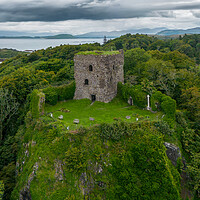 Buy canvas prints of Dunollie Castle by Apollo Aerial Photography
