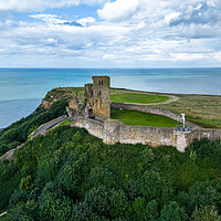 Buy canvas prints of Scarborough Castle by Apollo Aerial Photography