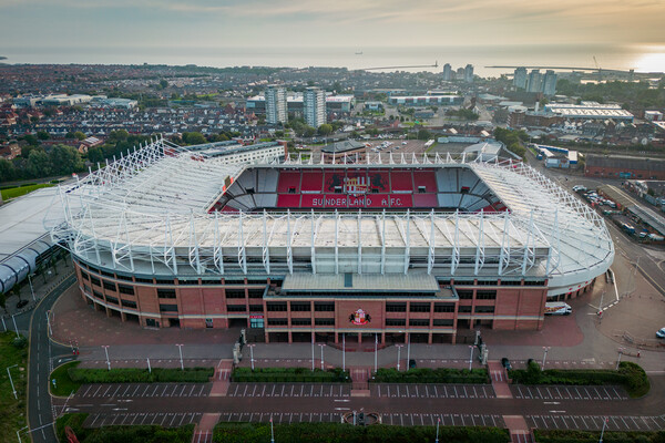 The Stadium of Light Picture Board by Apollo Aerial Photography