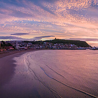 Buy canvas prints of Scarborough Sunrise by Apollo Aerial Photography