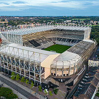 Buy canvas prints of St James Park Newcastle Utd by Apollo Aerial Photography