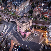 Buy canvas prints of Newcastle Keep by Apollo Aerial Photography