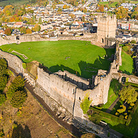 Buy canvas prints of Richmond Castle North Yorkshire by Apollo Aerial Photography