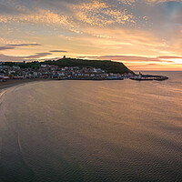 Buy canvas prints of Scarborough South Bay Sunrise by Apollo Aerial Photography