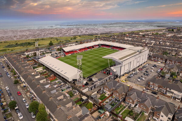 Blundell Park Sunrise Picture Board by Apollo Aerial Photography