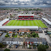 Buy canvas prints of Blundell Park Grimsby Town FC by Apollo Aerial Photography