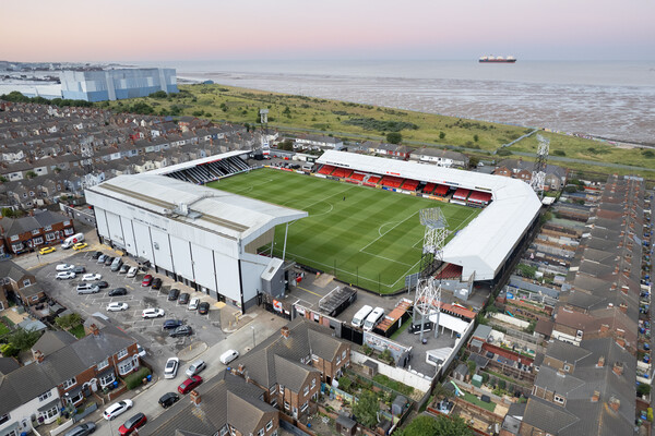 Blundell Park Home of Grimsby Town FC Picture Board by Apollo Aerial Photography
