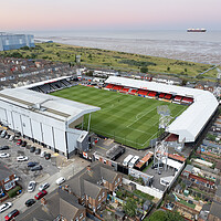 Buy canvas prints of Blundell Park Home of Grimsby Town FC by Apollo Aerial Photography