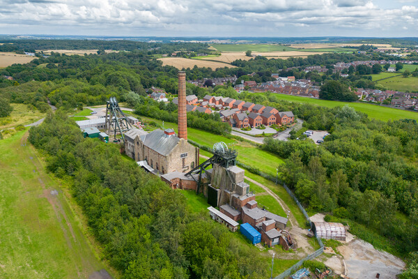 Pleasley Pit From The Air Picture Board by Apollo Aerial Photography