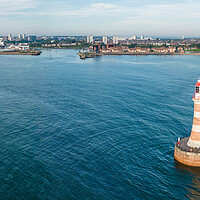Buy canvas prints of Entrance to Roker Harbour by Apollo Aerial Photography