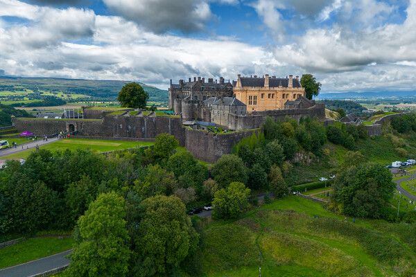 Stirling Castle Aerial View Picture Board by Apollo Aerial Photography