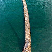 Buy canvas prints of Roker Pier Top View by Apollo Aerial Photography