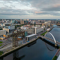 Buy canvas prints of The Clyde Arc Bridge by Apollo Aerial Photography