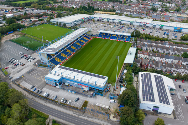 Mansfield Town FC Picture Board by Apollo Aerial Photography