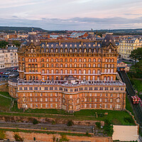 Buy canvas prints of Scarborough Grand Hotel by Apollo Aerial Photography